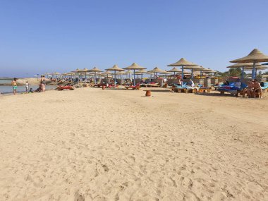 1 Kasım 2019 Hurghada, Mısır Long Beach Resort Hotel Beach