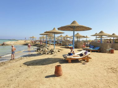 1 Kasım 2019, Mısır Hurghada halkı Long Beach Resort Hotel plajında