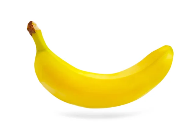 Banana Matura Isolata Sfondo Bianco — Foto Stock