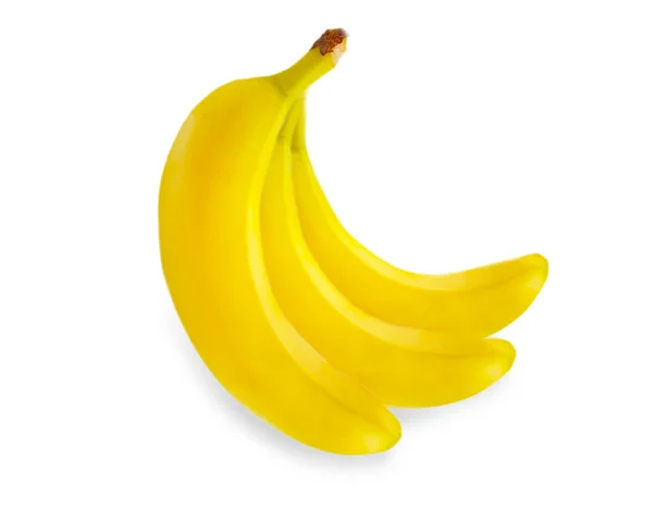 Банановий Пучок Ізольований Білому Тлі — стокове фото