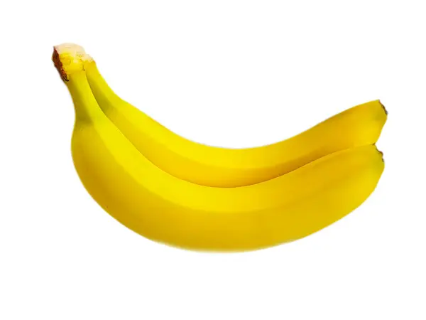 Banán Csokor Elszigetelt Fehér Háttér — Stock Fotó