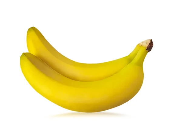Банан Ізольований Білому Тлі — стокове фото