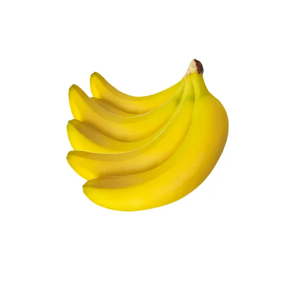 Banana Isolata Sfondo Bianco — Foto Stock