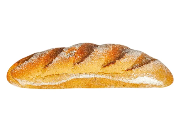 Багетный Хлеб Изолированный Белом Фоне — стоковое фото