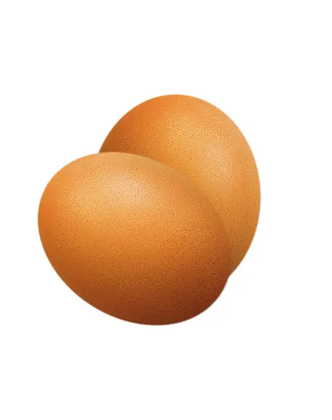 Kahverengi Yumurta Beyaz Arkaplanda Izole Edilmiş — Stok fotoğraf