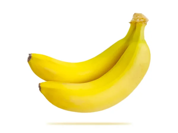 Banán Elszigetelt Fehér Alapon — Stock Fotó