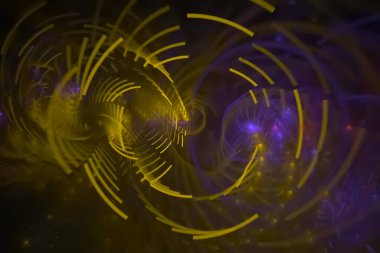 Soyut fraktal fantezi tasarımı arka plan 3 d illüstrasyon