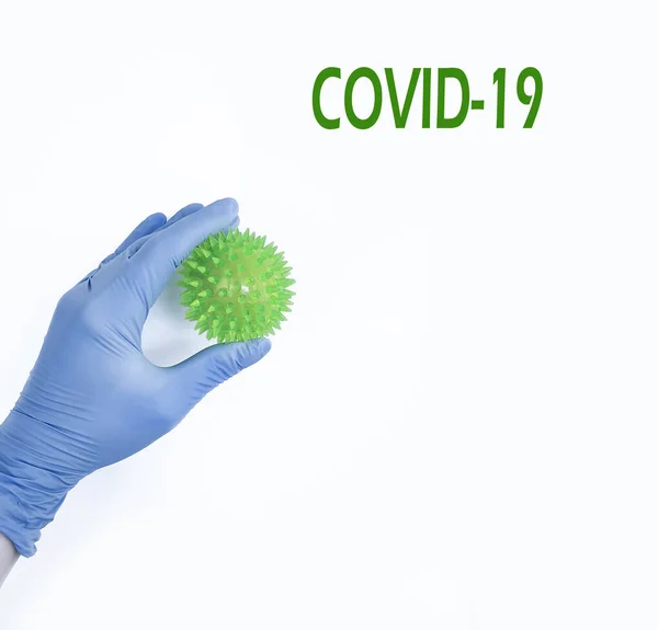 Hand Medical Glove Epidemic Concept — Stock Photo, Image