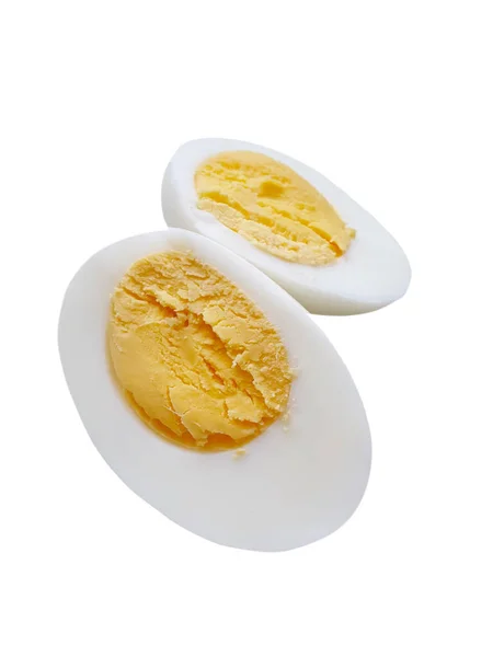 Telur Rebus Diisolasi Pada Latar Belakang Putih — Stok Foto