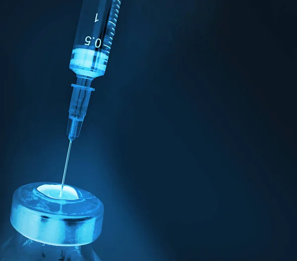 Syringe Vaccine Medical Concept Background — Stock Photo, Image