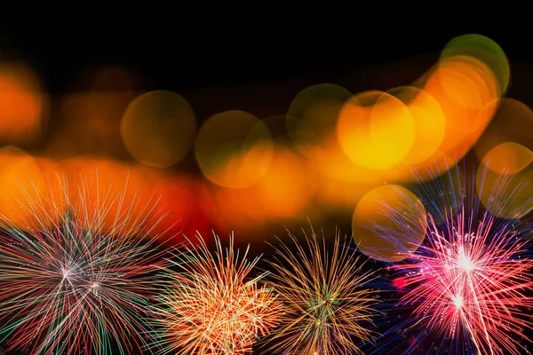 bokeh havai fişek arka plan