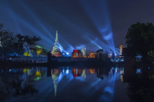 Tayland tapınak Festivali Dünya Mirası Wat Mahathat popüler adil il Ayutthaya Tayland seyahat