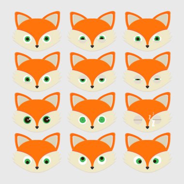 Şirin fox ifadeler kümesi.