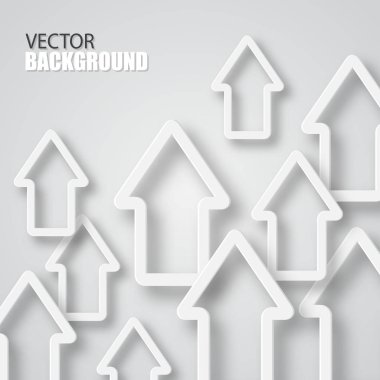 Arka plan beyaz oklarla.