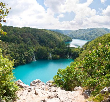 Cascades yukarıdan Milanovac şelale