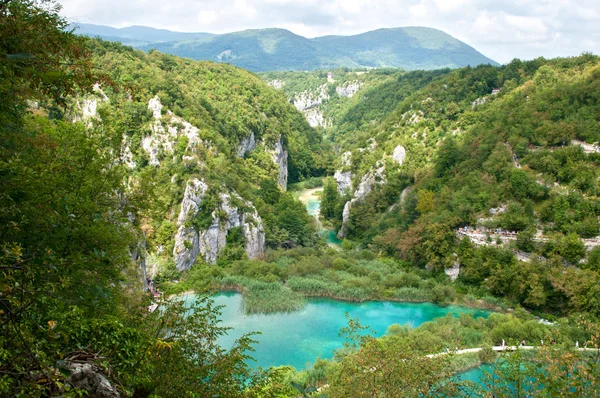 Lower lakes canyon from above — Stock Photo, Image