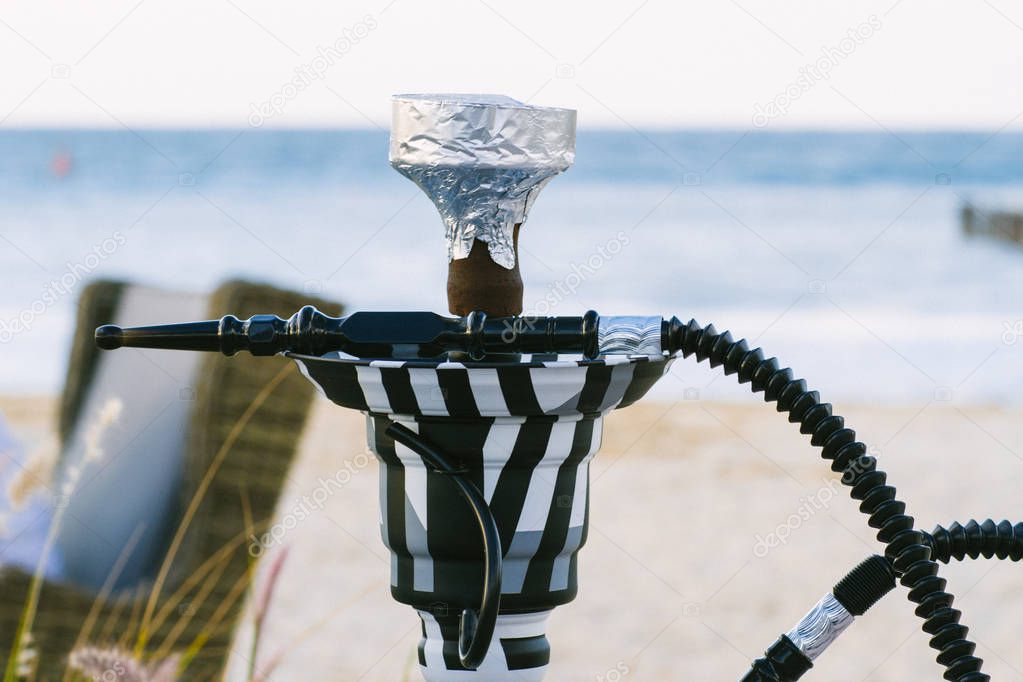 Traditional shisha on the beach in Unated Arab Emirates