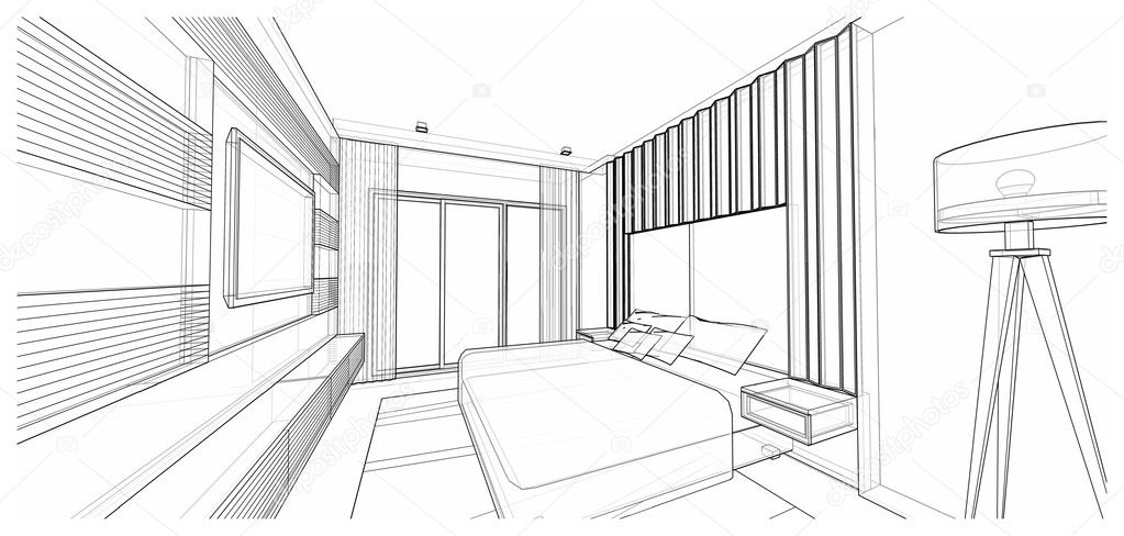 Interior Design Bedroom Stock Photo By C Nawee12