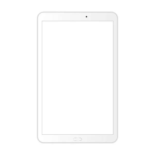 Tablet computer bianco — Vettoriale Stock