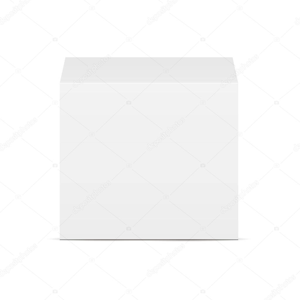 Download White square box - front view — Stock Vector ...