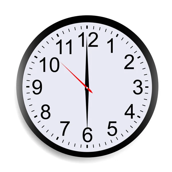Horloge ronde isolée — Image vectorielle