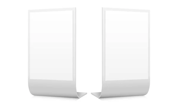 Zwei Außenwerbebanner isoliert auf weißem Hintergrund — Stockvektor