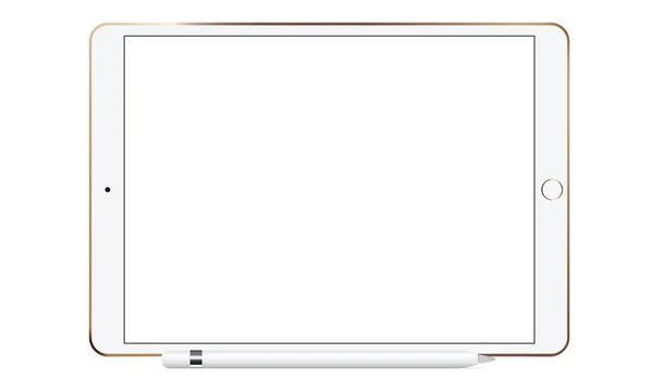 Witte tablet pc — Stockvector