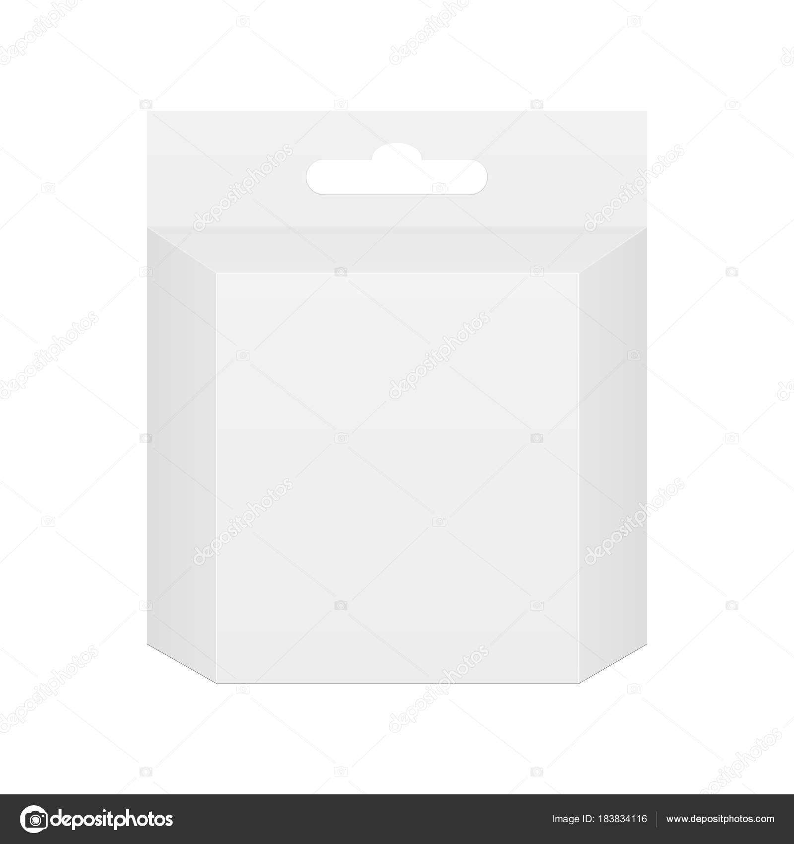 Download Box Mockup With Hanging Slot Vector Image By C Evgeniyzimin Vector Stock 183834116