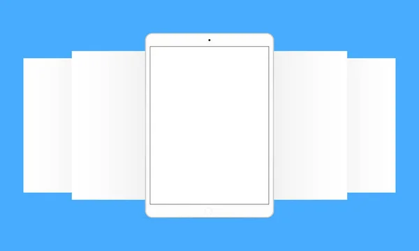 Tablet com telas de aplicativos —  Vetores de Stock