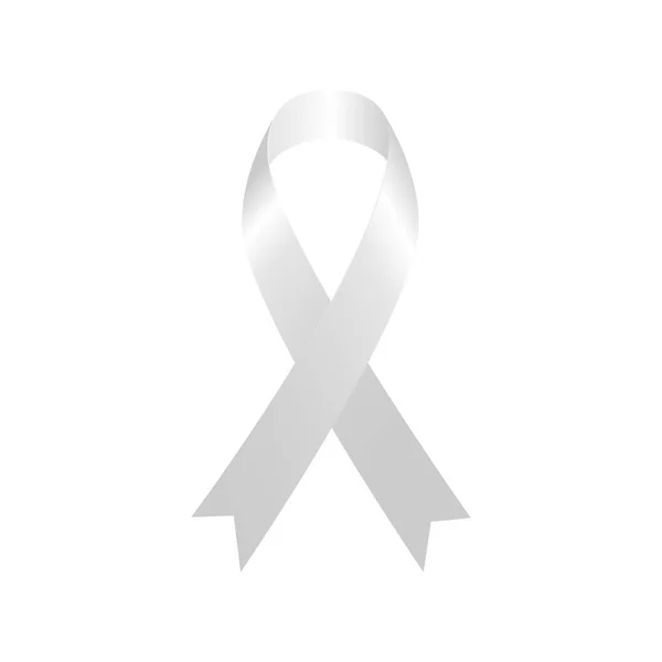 White blank ribbon — Stock Vector