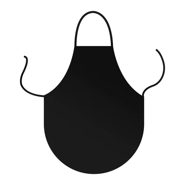 Delantal de cocina en blanco negro — Vector de stock