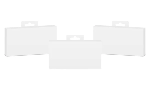 Paper rectangular boxes — Stock Vector
