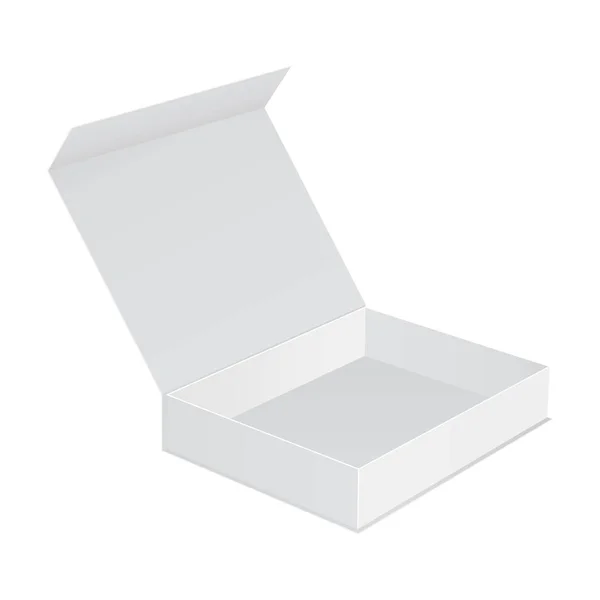 Boîte ouverte avec couvercle isolé — Image vectorielle