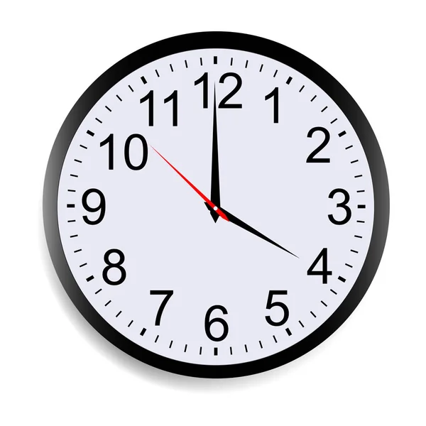 Reloj redondo que muestra la cara de las cuatro — Archivo Imágenes Vectoriales