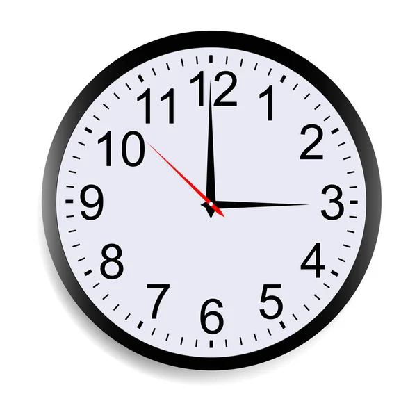 Wall clock mockup isolated — Stock Vector
