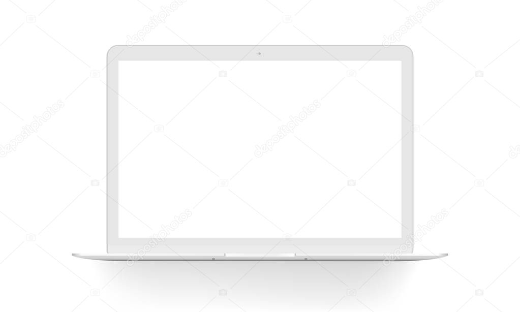 Download Laptop mock up front view — Stock Photo © EvgeniyZimin ...