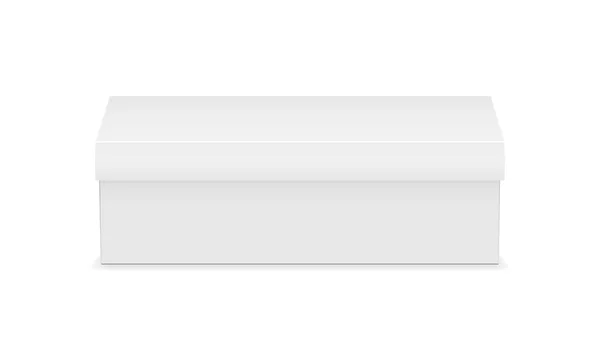 -フロント ビューをモック シューズ ボックス — ストックベクタ