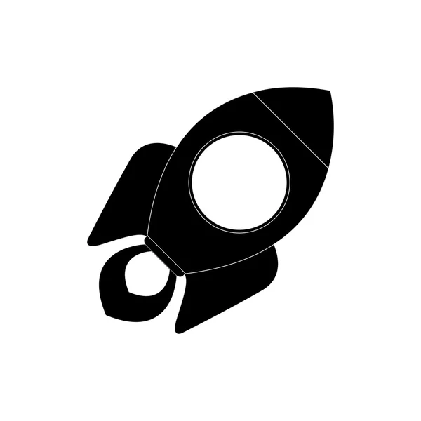 Rakete, moderne flache Ikone — Stockvektor