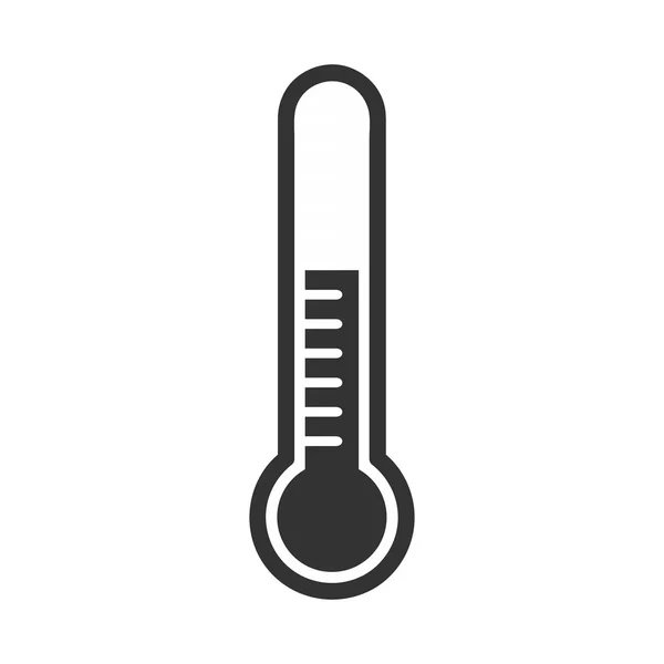 Thermomètres de style plat et icône de thermomètre, Thermomètre médical — Image vectorielle