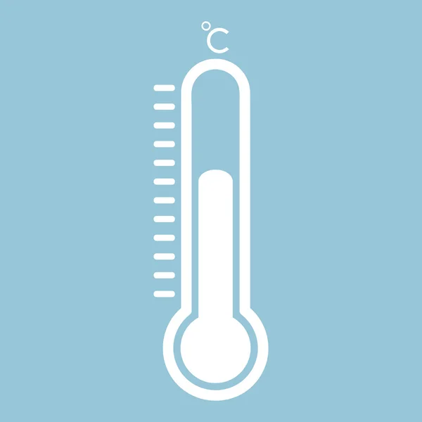 Termómetros en estilo plano y termómetro icono, Termómetro médico — Archivo Imágenes Vectoriales