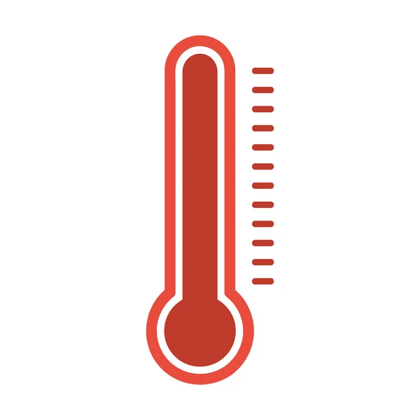 Thermomètres de style plat et icône de thermomètre, Thermomètre médical — Image vectorielle