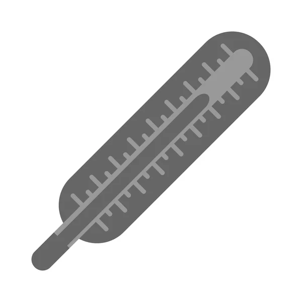 Termómetros em estilo plano e ícone termómetro, Termómetro médico — Vetor de Stock