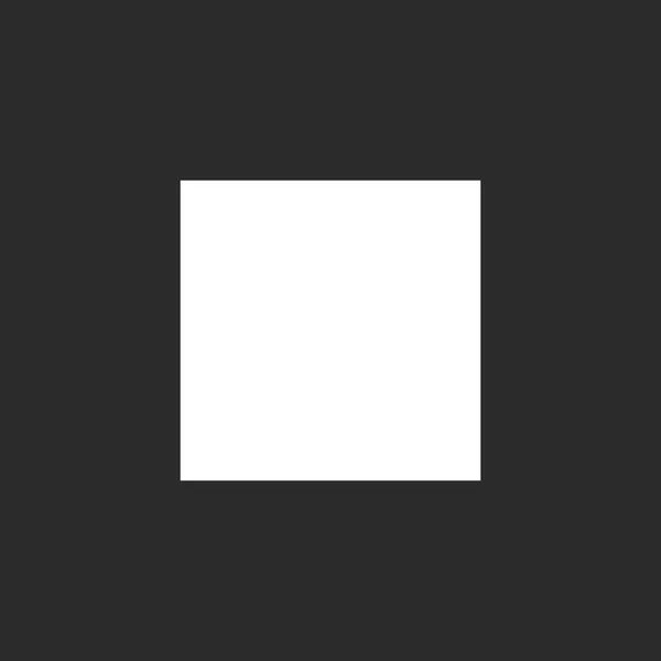 Wektor ikona w kształcie kwadratu na czarnym tle. — Wektor stockowy