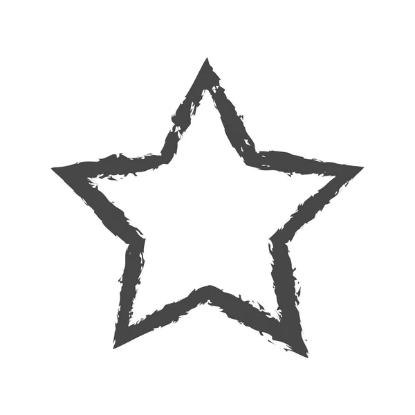 Vektor des klassischen Sternsymbols auf grauem Hintergrund — Stockvektor