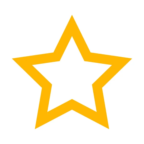 Wektor złota gwiazda ikona na szarym tle — Wektor stockowy