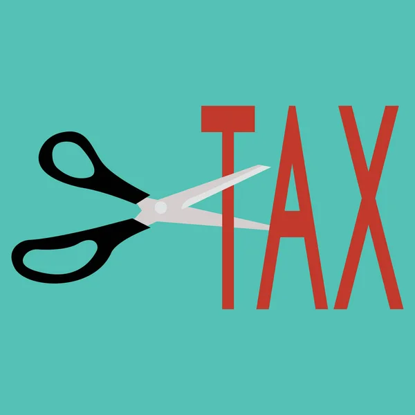 Податковий відрахунок. бізнес концепції — стоковий вектор