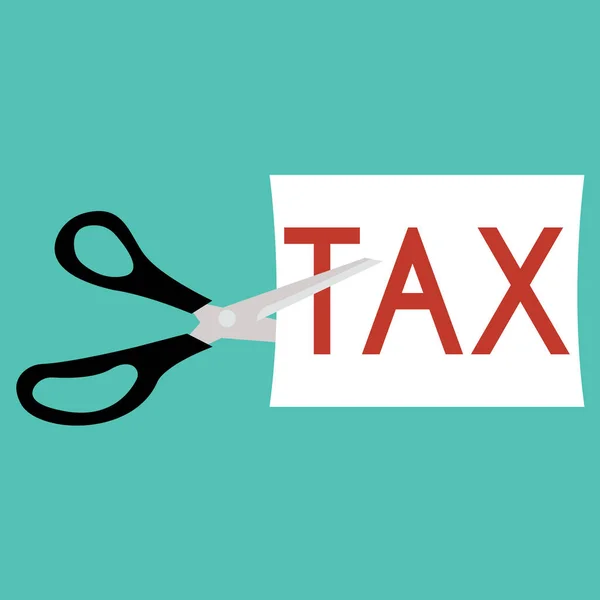 税額控除。ビジネス コンセプト — ストックベクタ