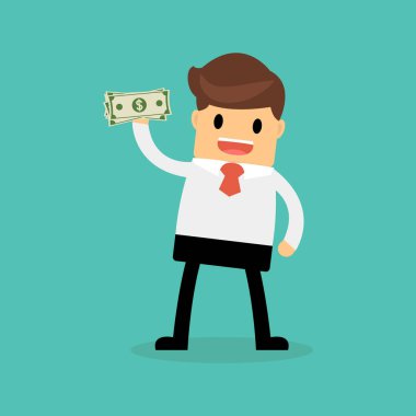 İşadamı holding Doları. Finansman, rüşvet, bağış, ödeme günü con