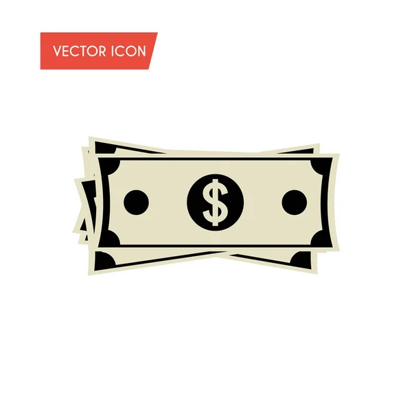 Ícone do dinheiro do vetor. Ilustração vetorial — Vetor de Stock