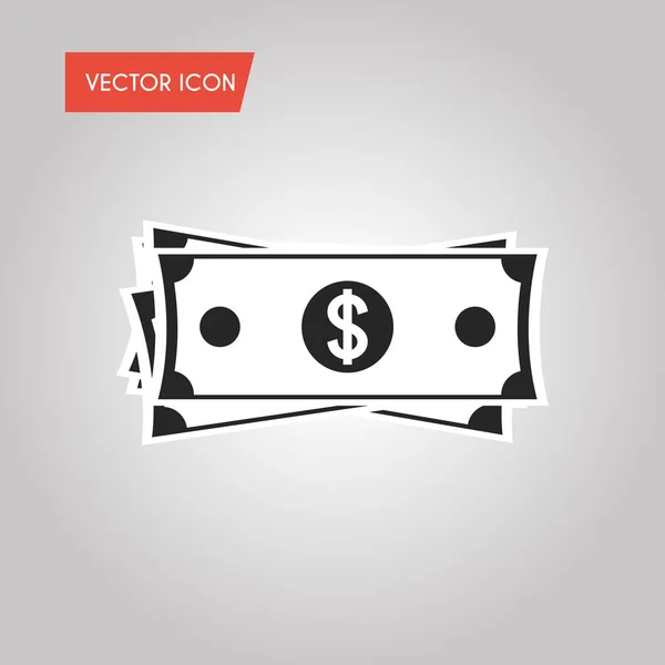 Икона векторных денег. Векторная иллюстрация — стоковый вектор